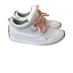 Sorel Out And About Plus Street Sneakers White Sea Salt Size 8